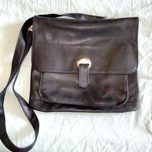 Unlisted by Kenneth Cole black leather handbag purse with shoulder strap